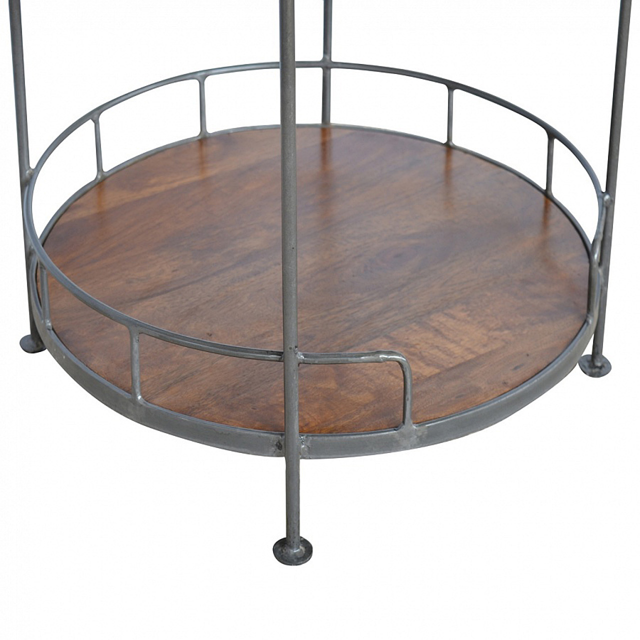 Industrial Round Butler Tray Table - Image 9