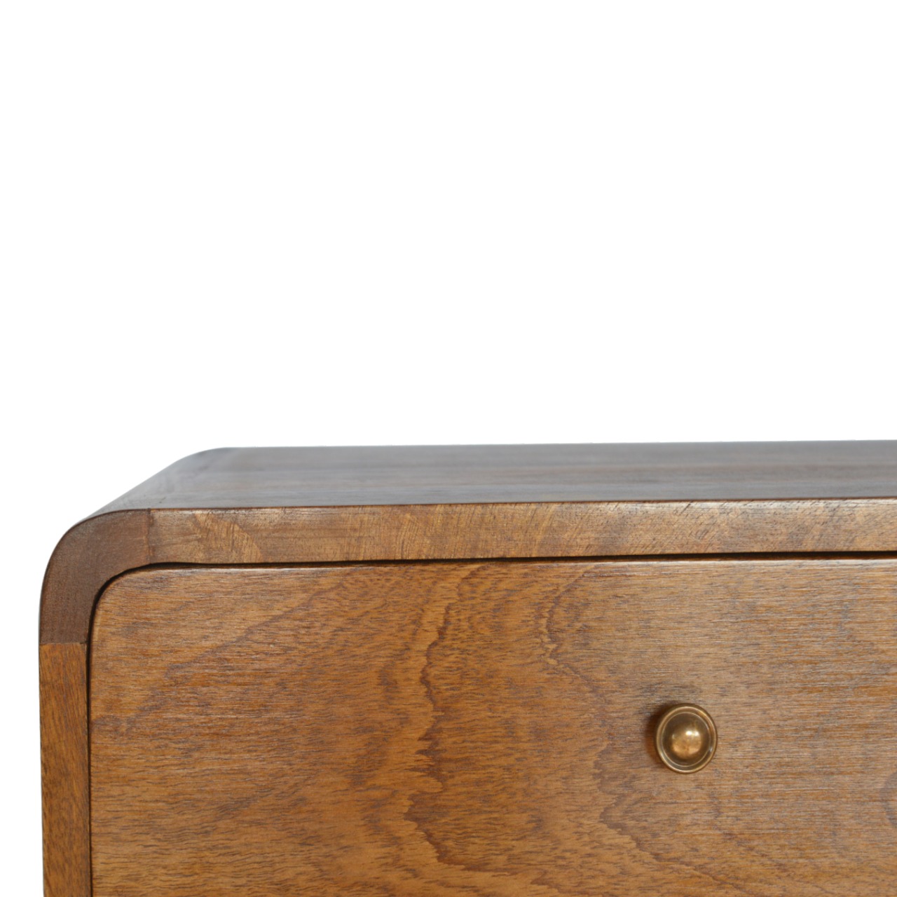 Floating Curved Chestnut nightstand - Image 5