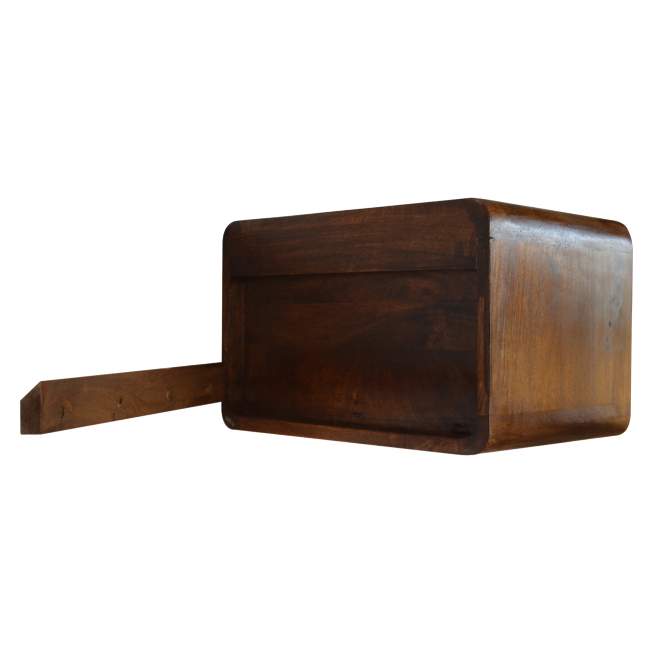 Floating Curved Chestnut nightstand - Image 7