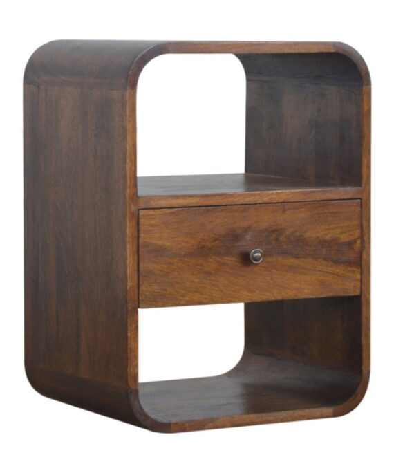Chestnut Curved Edge nightstand