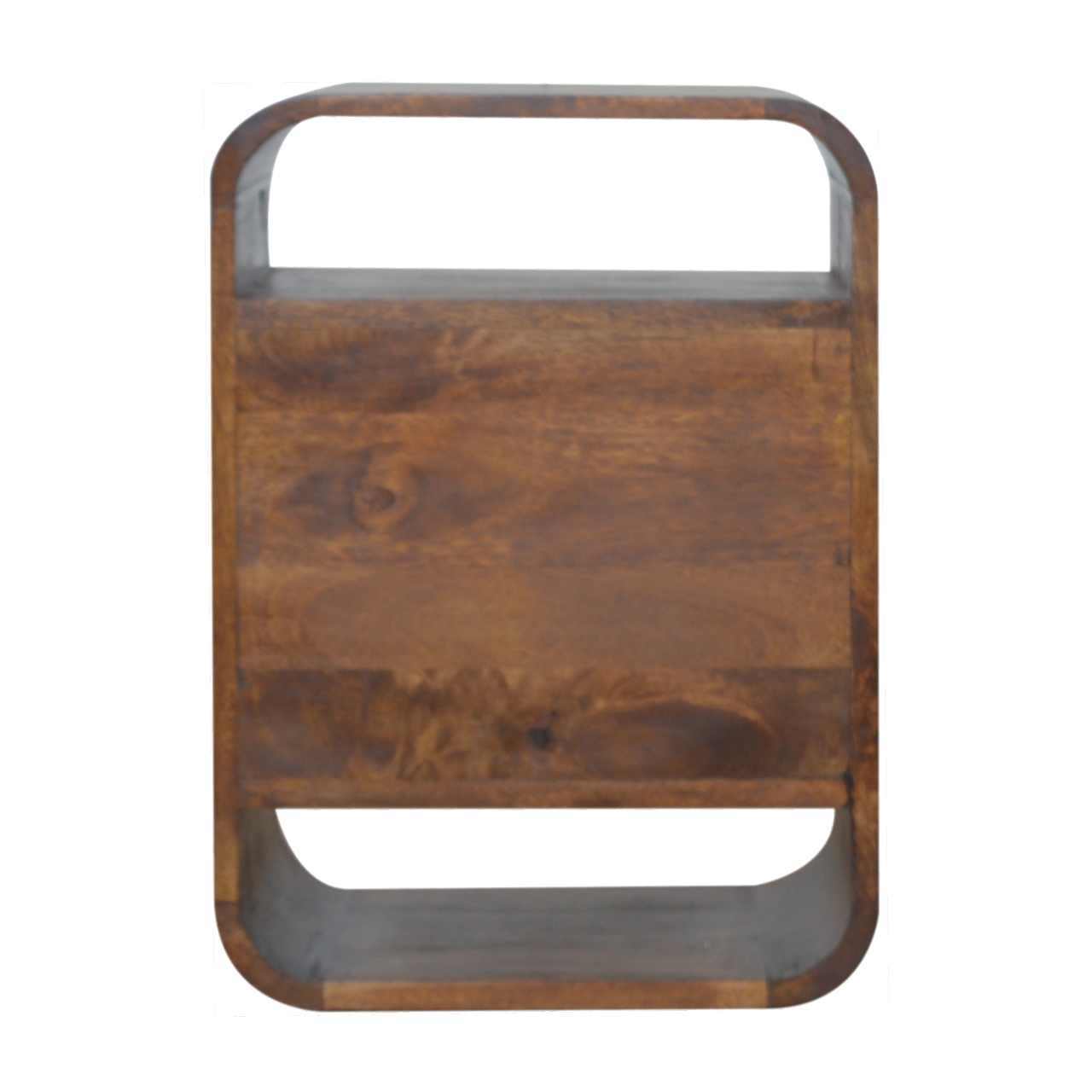 Chestnut Curve 2 Drawer nightstand - Image 8