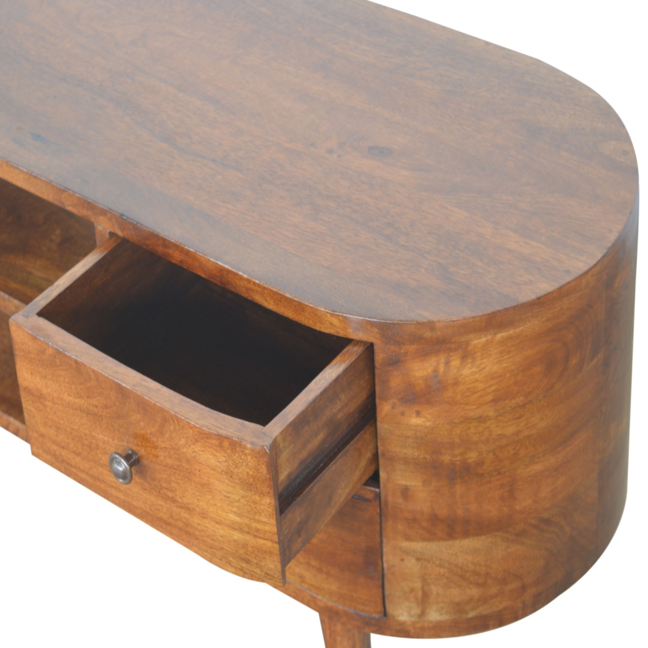 Chestnut Rounded Entertainment Unit - Image 4
